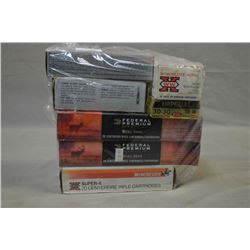 Bag Lot : 1 Box Plus 7 Rnds Federal Vital - Shok .338 Win Mag Cal Ammo - Plus 10 Rnds possibly reloa