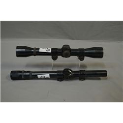 Lot of Two Scopes: Weaver Challenger Scope w/ Weaver rings - Weaver V22 Scope w/rings