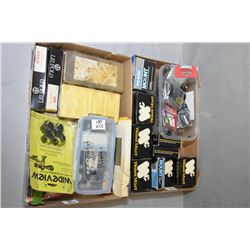 Lot of Two Trays : Weaver rings in boxes - Leupold Bases in boxes - Scope Mount Accessorie, etc. Gre