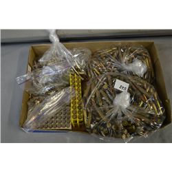 Tray Lot : Bags of Loose Military Ammo - .22 Cal Ammo plus other misc ammo [ possibly reloads ]