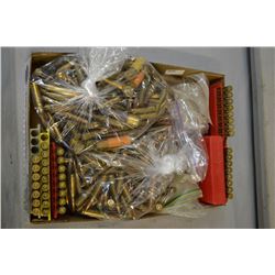 Tray Lot : Bags of Loose Ammo & maybe litte brass - Various Calibers - Maybe some reloads