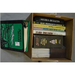 Box Lot : Books including : ( 3) Sierra Manual & Bullet Books - The Modern Rifle - The Hunting Rifle