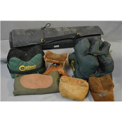 Large Blue Plastic Tub : Seven Various Shooting Rests - Shooting Mat