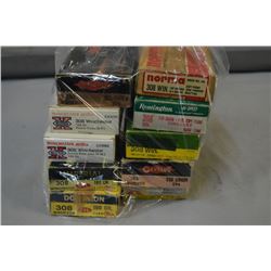 Bag Lot : Approx. 145 Rnds .308 Cal Ammo [ possibly some reloads ]