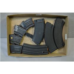 Tray Lot : Four Long Pinned Mags [ one SKS ] - Four Short SKS Mags