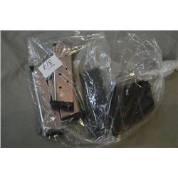 Bag Lot : Two Wilson Combat 8 Shot .45 Auto Cal Mags - One Unknown .45 Auto Cal Mag - New in Bag Pos