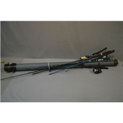 Bundle Lot : Approx. Six Plus Fishing Rods, w/ approx. five reels, one Phantom Plano plastic fishing