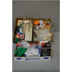 Lot of Three Trays : Misc Reloading & Cleaning Items [ some new in pkg ] - RCBS Rotary Case Trimmer 