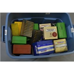 Large Blue Tub : Approx. Four Bags New Brass ; .348 Win, .280 Rem, .264 Win Mag - .284 Win - & part 