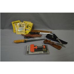 Tray Lot : Sagen's Hunter's Field Saw in orig pkg - Sixteen Wyoming Knife Surgical Steel Replacement