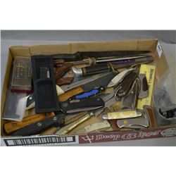 Tray Lot : Approx. Ten Various Knives ONLY - Approx. Sixteen Pocket Knives includ: Old Timer's , Ger