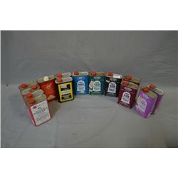 Box Lot : Fourteen 1 LB Tins Black Powder [ Four Tins Goex Blk - 1 Hogdon - 2 Tins 700X - 1 1/2 Tins