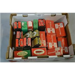 Tray Lot : Bullets Including .338 , .270 , .303, .490 Balls, .440 lead balls, etc.