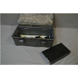 Lot of Two Items : Grey Plastic Tool Box : w/ Chronograph inside - Chronograph Access in box