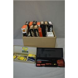 Box Lot : Shooting Chrony in orig box - Fourteen Various Gun Cleaning Kits