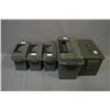 Image 1 : Lot of Five Items : Medium Metal Ammo Box - One Medium Plano Plastic Field Box - Three Small Plano P