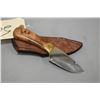 Image 1 : Skyblade 093 Knife , with burl handle, Made by Tom Orr in Bozeman, Montana, with hand made leather s