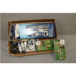 Tray Lot : Misc Gun Supplies - Gun Slick Pro Ultra Cleaning Kit - rings, one trigger lock w/key , on