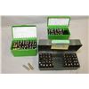 Image 1 : Lot : Three Green Plastic Cases : Over 130 .45 - 70 Cal Reloads