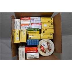 Box Lot : Approx. 4 Plastic Boxes .40 S & W Ammo - Plastic Ice Cream Pail Full of .40 S & W Cal Ammo