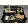 Image 1 : Large selection of new fishing tackle and reels w/ almost new black tool box