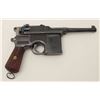 Image 5 : Mauser Model C96 “bolo” semi-automatic  pistol, 9mm caliber, 4” barrel, re-blued  finish, wood grips