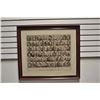 Image 2 : Framed and matted original print by W.S.  Brown, N.Y. of photos of the U.S. Marshals of  the Distric