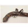 Image 2 : 20th century manufactured North African  flintlock pistol, approximately .65 caliber.   The pistol i