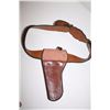 Image 3 : Authentic Mexican Pitiado and leather holster  with matching cartridge belt appearing to be  for a C