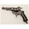 Image 1 : Lefaucheux double action pinfire revolver in  9mm with a six shot cylinder, S/N L.F. 10119.  Measure