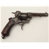 Image 2 : Lefaucheux double action pinfire revolver in  9mm with a six shot cylinder, S/N L.F. 10119.  Measure