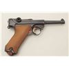 Image 7 : Luger Model 1920 Commercial semi-automatic  pistol, 7.65mm caliber, 4” barrel, blued  finish, checke