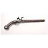Image 1 : French flintlock horse pistol, .62 caliber,  13” barrel, wood stock, fancy mounts,  lockplate signed