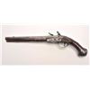 Image 2 : French flintlock horse pistol, .62 caliber,  13” barrel, wood stock, fancy mounts,  lockplate signed