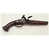 Image 1 : Northern European or Scandinavian flintlock  military style pistol from mid-18th century  showing sm