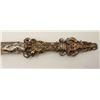 Image 4 : Exhibition quality mid-Victorian era cast  bronze figural dagger with rich silver and  gold gilt. Th