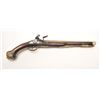 Image 1 : Continental flintlock pistol, .45 caliber,  13” highly decorated bronze barrel, fancy  mounts, wood 