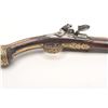 Image 4 : Continental flintlock pistol, .45 caliber,  13” highly decorated bronze barrel, fancy  mounts, wood 
