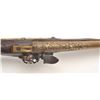 Image 6 : Continental flintlock pistol, .45 caliber,  13” highly decorated bronze barrel, fancy  mounts, wood 