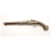 Image 8 : Continental flintlock pistol, .45 caliber,  13” highly decorated bronze barrel, fancy  mounts, wood 