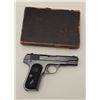 Image 2 : Colt Model 1908 semi-automatic pistol, .380  caliber, 4” barrel, blued finish, checkered  hard rubbe