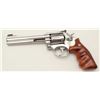 Image 1 : Smith & Wesson Model 617 DA revolver, .22LR  caliber, 6” barrel, stainless, finger groove  wood meda