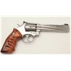 Image 5 : Smith & Wesson Model 617 DA revolver, .22LR  caliber, 6” barrel, stainless, finger groove  wood meda
