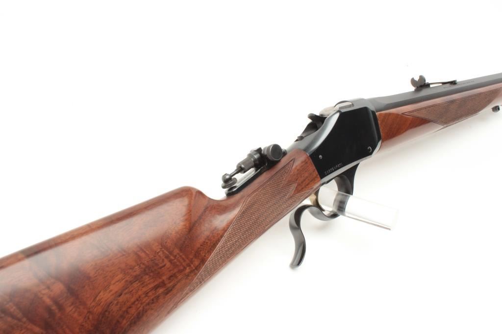 Browning Model 1885 single shot breech loading rifle, .45-70 Gov’t ...