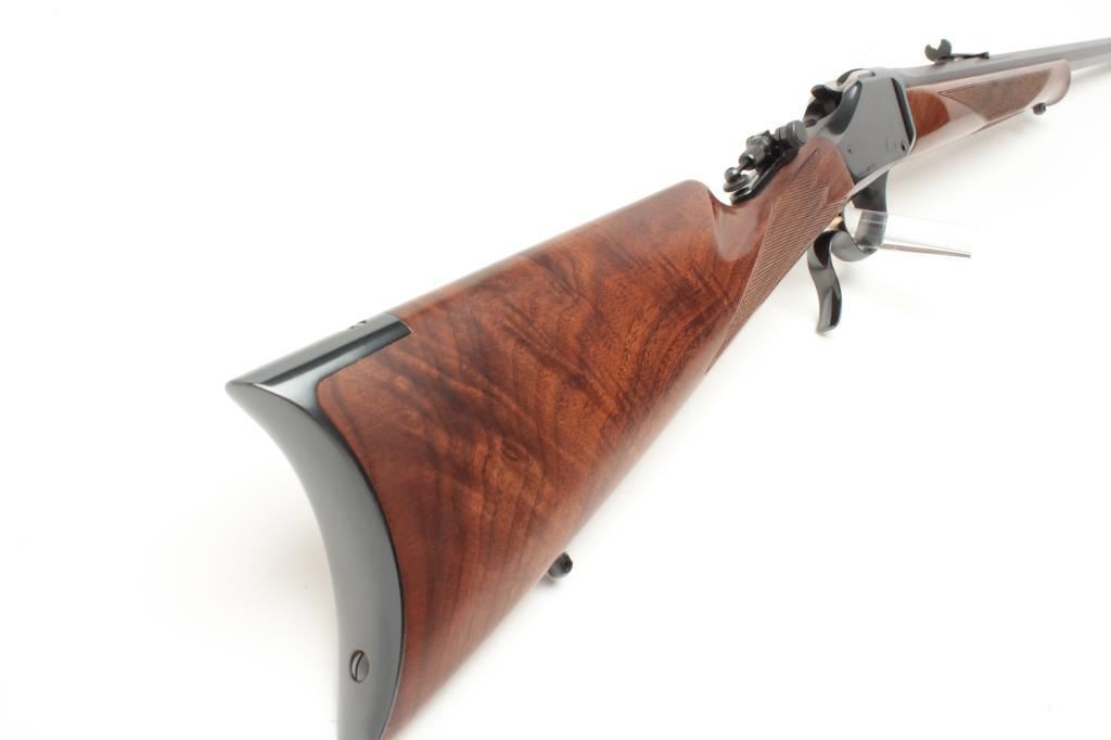 Browning Model 1885 single shot breech loading rifle, .45-70 Gov’t ...