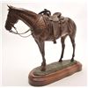 Image 4 : Original bronze entitled “Ready to Rope” by  Bill Nebeker of Prescott, AZ, #25/25,  approximately 13