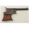 Image 4 : Remington Saw Handle derringer, .22RF  caliber, 3.25” barrel, blued finish, wood  grips, no visible 