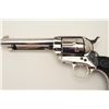 Image 4 : Colt SAA revolver, .45 caliber, 5.5” barrel,  nickel finish, checkered black eagle grips,  S/N S5772