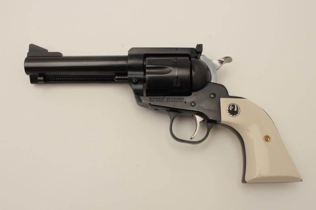 Ruger New Model Blackhawk Single Action Revolver 45 Caliber With