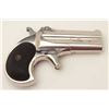 Image 3 : Remington O/U derringer, .41 caliber, 3”  barrels, nickel finish, checkered hard rubber  grips, S/N 